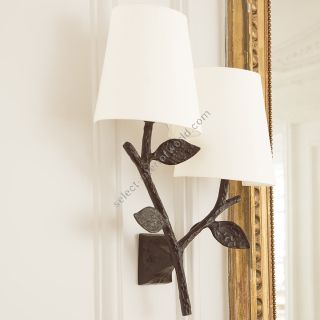 Objet Insolite / Bronze sconces / Applique Flora double