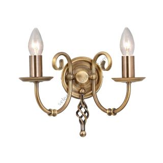 Elstead Lighting / Wall Lights / Artisan 2 Aged Brass