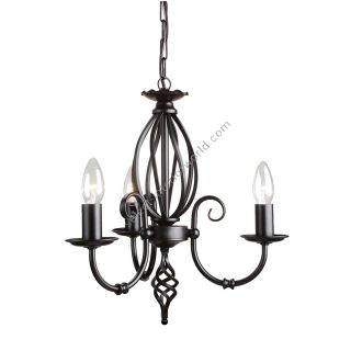 Elstead Lighting / Chandeliers / Artisan 3 Black