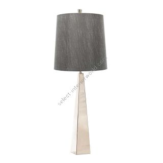 Elstead Lighting / Table Lamps / Ascent Polished Nickel with Dark Grey Shade