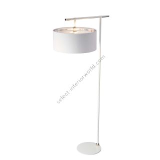 Elstead Lighting / Floor Lamps / Balance 1 Polished Nickel with White Shade