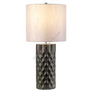 Elstead Lighting / Table Lamps / Barbican 1 Graphite with Silver Shade