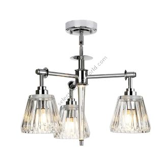 Elstead Lighting / Pendant Lights / Agatha 3 Polished Chrome