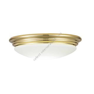 Elstead Lighting / Ceiling Lights / Brompton Flush Polished Brass