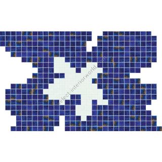 Bisazza / Mosaico - Decorations / Fiore Blu Medio (Pools)