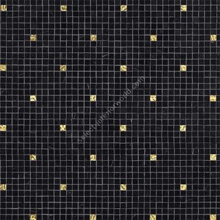 Bisazza / Marmosaico - Decorations / Fiorichiari Nero Oro Giallo
