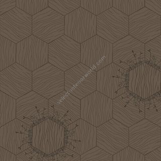 Bisazza / Wood - Decorations / Floral Marron Glacé