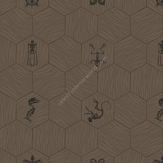 Bisazza / Wood - Decorations / New Gingham Marron Glacé