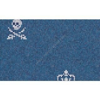 Bisazza / Mosaico - Decorations / Skulls & Crowns Blue (Luxe)