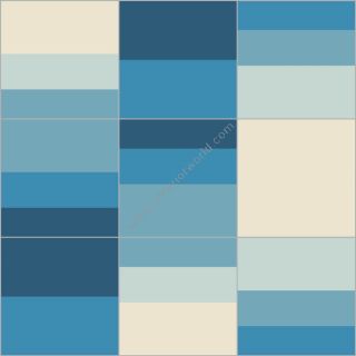 Bisazza / Cementiles / Swing Indigo