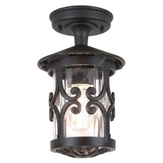 Elstead Lighting / Outdoor Ceiling Lights / Hereford Porch Lantern Black