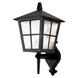 Elstead Lighting / Outdoor Wall Lights / Canterbury Up Lantern Black