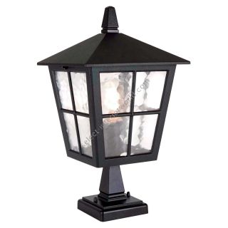 Elstead Lighting / Outdoor Pedestal Lights / Canterbury 1 Lantern Black