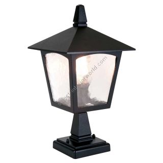 Elstead Lighting / Outdoor Pedestal Lights / York 1 Lantern Black