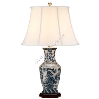 Elstead Lighting / Table Lamps / Blue Hex 1 with White Shade