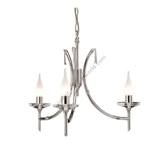 Elstead Lighting / Chandeliers / Brightwell 3 Polished Nickel