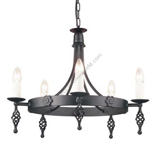 Elstead Lighting / Chandeliers / Belfry 5 Black