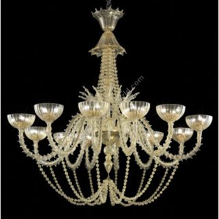 Glass & Glass Murano / Chandeliers / Traditional Venetian chandeliers C-2772/36