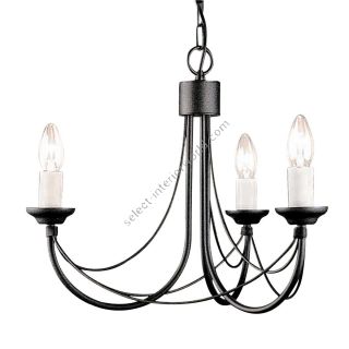 Elstead Lighting / Chandeliers / Carisbrooke 3 Black