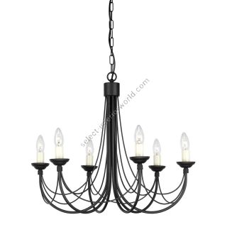 Elstead Lighting / Chandeliers / Carisbrooke 6 Black