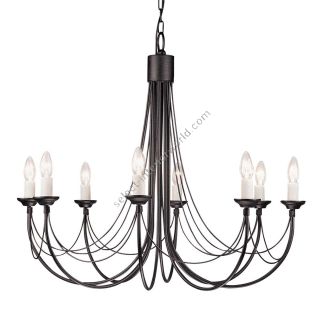 Elstead Lighting / Chandeliers / Carisbrooke 8 Black