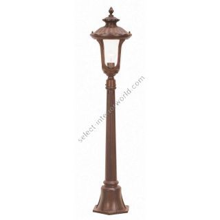 Elstead Lighting / Outdoor Post Lights / Chicago Small Pillar Lantern Rusty Bronze Patina