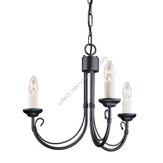 Elstead Lighting / Chandeliers / Chartwell 3 Black