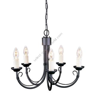 Elstead Lighting / Chandeliers / Chartwell 5 Black