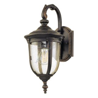 Elstead Lighting / Outdoor Wall Lights / Cleveland 1 Small Lantern Weathered Bronze CL2-S