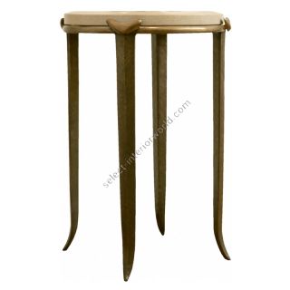 Corbin Bronze / Side Table / Chevron T0041
