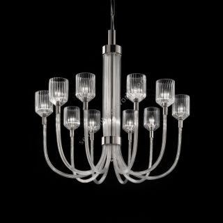 Glass & Glass Murano / Chandeliers / Contemporary Venetian C-Flute