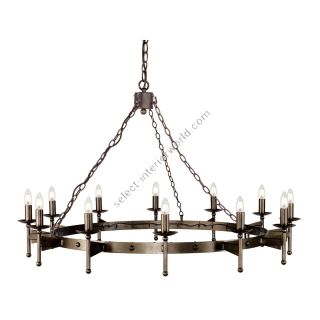 Elstead Lighting / Chandeliers / Cromwell 12 Old Bronze