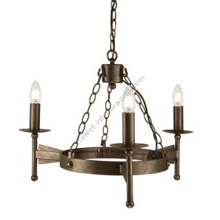 Elstead Lighting / Chandeliers / Cromwell 3 Old Bronze