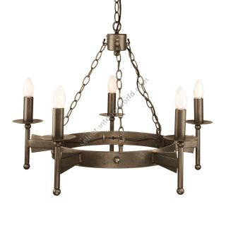 Elstead Lighting / Chandeliers / Cromwell 5 Old Bronze