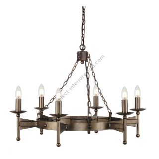 Elstead Lighting / Chandeliers / Cromwell 6 Old Bronze