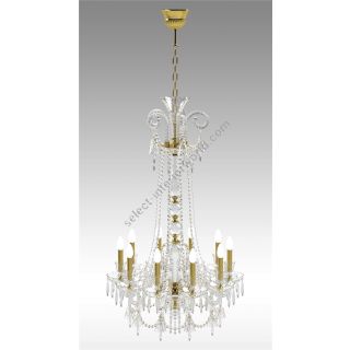 Italian Luxury Lighting / Chandeliers / Elegance Crystal 10 Lights D1200 010