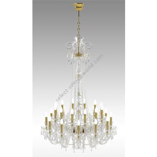 Italian Luxury Lighting / Chandeliers / Elegance Crystal 24 Lights D1200 024