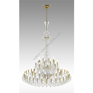 Italian Luxury Lighting / Chandeliers / Elegance Large Crystal 64 Lights D1200 064