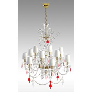 Italian Luxury Lighting / Chandeliers / Elegance Crystal 12 Lights D1204 012