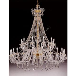 Italian Luxury Lighting / Chandeliers / Elegance Crystal 36 Lights D1305 036
