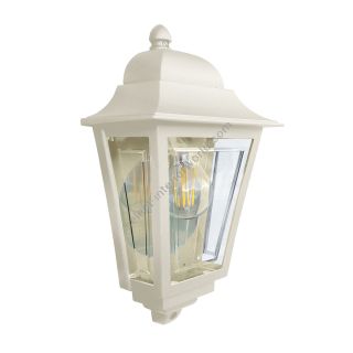 Elstead Lighting / Outdoor Wall Lights / Deco Lane Half Lantern Cream