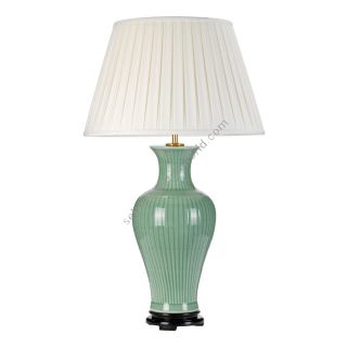 Elstead Lighting / Table Lamps / Dalian 1 Celadon with Ivory Shade