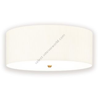Elstead Lighting / Ceiling Lights / Fletcher 26 Flush Aged Brass with Ivory Shade
