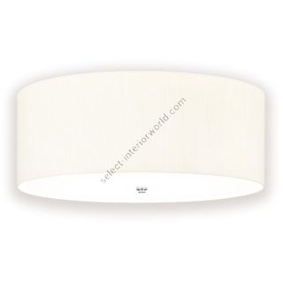 Elstead Lighting / Ceiling Lights / Fletcher 26 Flush Polished Chrome with Ivory Shade