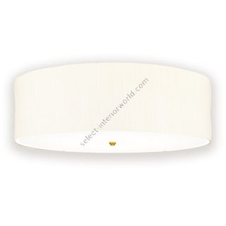 Elstead Lighting / Ceiling Lights / Fletcher 30 Flush Aged Brass with Ivory Shade