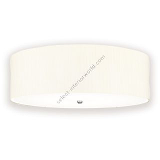 Elstead Lighting / Ceiling Lights / Fletcher 30 Flush Polished Chrome with Ivory Shade