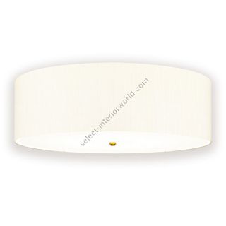 Elstead Lighting / Ceiling Lights / Fletcher 34 Flush Aged Brass with Ivory Shade