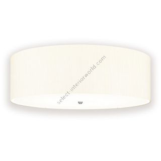 Elstead Lighting / Ceiling Lights / Fletcher 34 Flush Polished Chrome with Ivory Shade