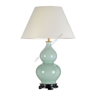 Elstead Lighting / Table Lamps / Harbin Gourd 1 Celadon with Off-White Shade