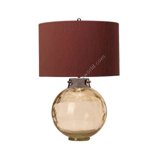 Elstead Lighting / Table Lamps / Kara Smoke Glass with Larkspur Shade